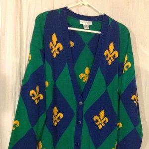 VINTAGE 80S HAND KNITTED PICONE CARDIGAN